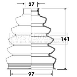 Cv Joint Boot Kit FIRST LINE FCB2372 OE Ref C9BDAAV315