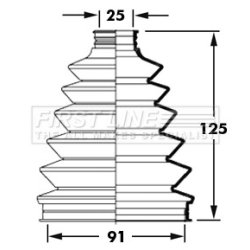 Cv Joint Boot Kit FIRST LINE FCB2377 OE Ref 44018S9A000