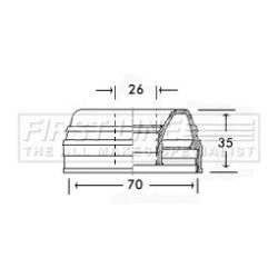 Cv Joint Boot Kit FIRST LINE FCB2414 OE Ref ADU4379