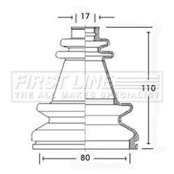 Cv Joint Boot Kit FIRST LINE FCB2502