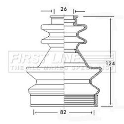 Cv Joint Boot Kit FIRST LINE FCB2509
