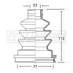 Cv Joint Boot Kit FIRST LINE FCB2532