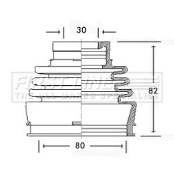 Cv Joint Boot Kit FIRST LINE FCB2577