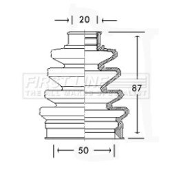 Cv Joint Boot Kit FIRST LINE FCB2588