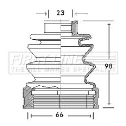 Cv Joint Boot Kit FIRST LINE FCB2617