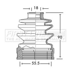 Cv Joint Boot Kit FIRST LINE FCB2655