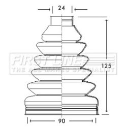 Cv Joint Boot Kit FIRST LINE FCB2661
