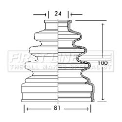 Cv Joint Boot Kit FIRST LINE FCB2665