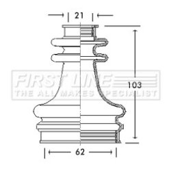 Cv Joint Boot Kit FIRST LINE FCB2670 OE Ref 328765