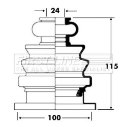 Cv Joint Boot Kit FIRST LINE FCB2677