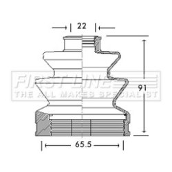 Cv Joint Boot Kit FIRST LINE FCB2712