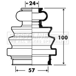 Cv Joint Boot Kit FIRST LINE FCB2716 FIRST LINE