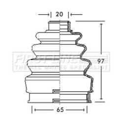 Cv Joint Boot Kit FIRST LINE FCB2739