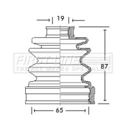 Cv Joint Boot Kit FIRST LINE FCB2742