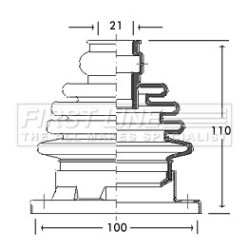 Cv Joint Boot Kit FIRST LINE FCB2754