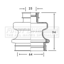Cv Joint Boot Kit FIRST LINE FCB2758