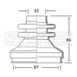 Cv Joint Boot Kit FIRST LINE FCB2763