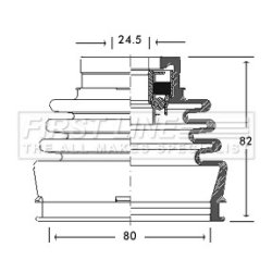 Cv Joint Boot Kit FIRST LINE FCB2768