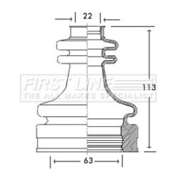 Cv Joint Boot Kit FIRST LINE FCB2770