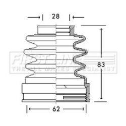 Cv Joint Boot Kit FIRST LINE FCB2771 OE Ref 1 061 879