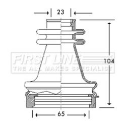 Cv Joint Boot Kit FIRST LINE FCB2779 FIRST LINE