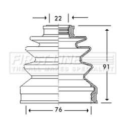 Cv Joint Boot Kit FIRST LINE FCB2781 OE Ref GDG151