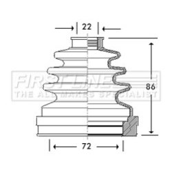 Cv Joint Boot Kit FIRST LINE FCB2782