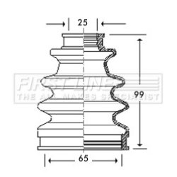 Cv Joint Boot Kit FIRST LINE FCB2785