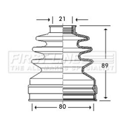Cv Joint Boot Kit FIRST LINE FCB2787