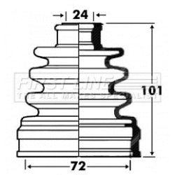 Cv Joint Boot Kit FIRST LINE FCB2865 OE Ref 0443842102