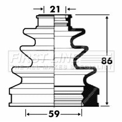 Cv Joint Boot Kit FIRST LINE FCB2876 OE Ref 04437-52160
