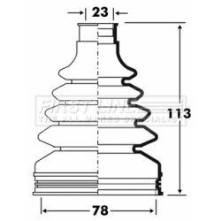 Cv Joint Boot Kit FIRST LINE FCB2886