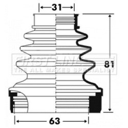 Cv Joint Boot Kit FIRST LINE FCB2889 OE Ref 3287.A2