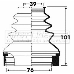 Cv Joint Boot Kit FIRST LINE FCB2890 OE Ref 3287A4