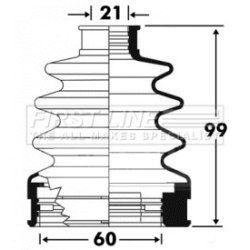Cv Joint Boot Kit FIRST LINE FCB2896 OE Ref 1357733