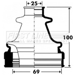 Cv Joint Boot Kit FIRST LINE FCB2902 OE Ref 1302512