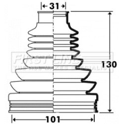 Cv Joint Boot Kit FIRST LINE FCB2907 OE Ref TDR500080