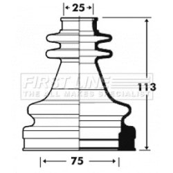 Cv Joint Boot Kit FIRST LINE FCB2914 OE Ref 8994162