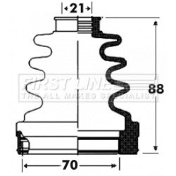 Cv Joint Boot Kit FIRST LINE FCB2918 OE Ref 442702340