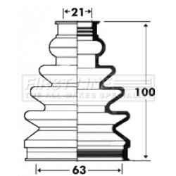 Cv Joint Boot Kit FIRST LINE FCB2920 OE Ref 6Q0498201C