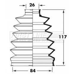 Cv Joint Boot Kit FIRST LINE FCB6012 OE Ref MR470234