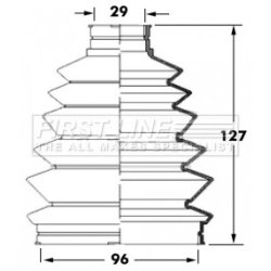 Cv Joint Boot Kit FIRST LINE FCB6013 OE Ref GD4522530A