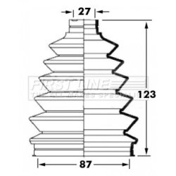 Cv Joint Boot Kit FIRST LINE FCB6022 OE Ref MR305856
