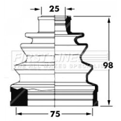 Cv Joint Boot Kit FIRST LINE FCB6031 OE Ref 3974105U87