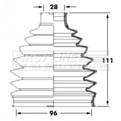 Cv Joint Boot Kit FIRST LINE FCB6032 OE Ref 392415V125