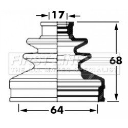 Cv Joint Boot Kit FIRST LINE FCB6035 OE Ref 39241-2U627