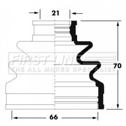 Cv Joint Boot Kit FIRST LINE FCB6040 OE Ref 28423FE010