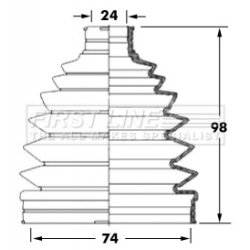 Cv Joint Boot Kit FIRST LINE FCB6041 OE Ref 28323AG000