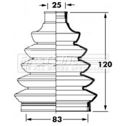 Cv Joint Boot Kit FIRST LINE FCB6048 OE Ref 46307716 SK
