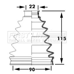 Cv Joint Boot Kit FIRST LINE FCB6050 OE Ref 0443842081